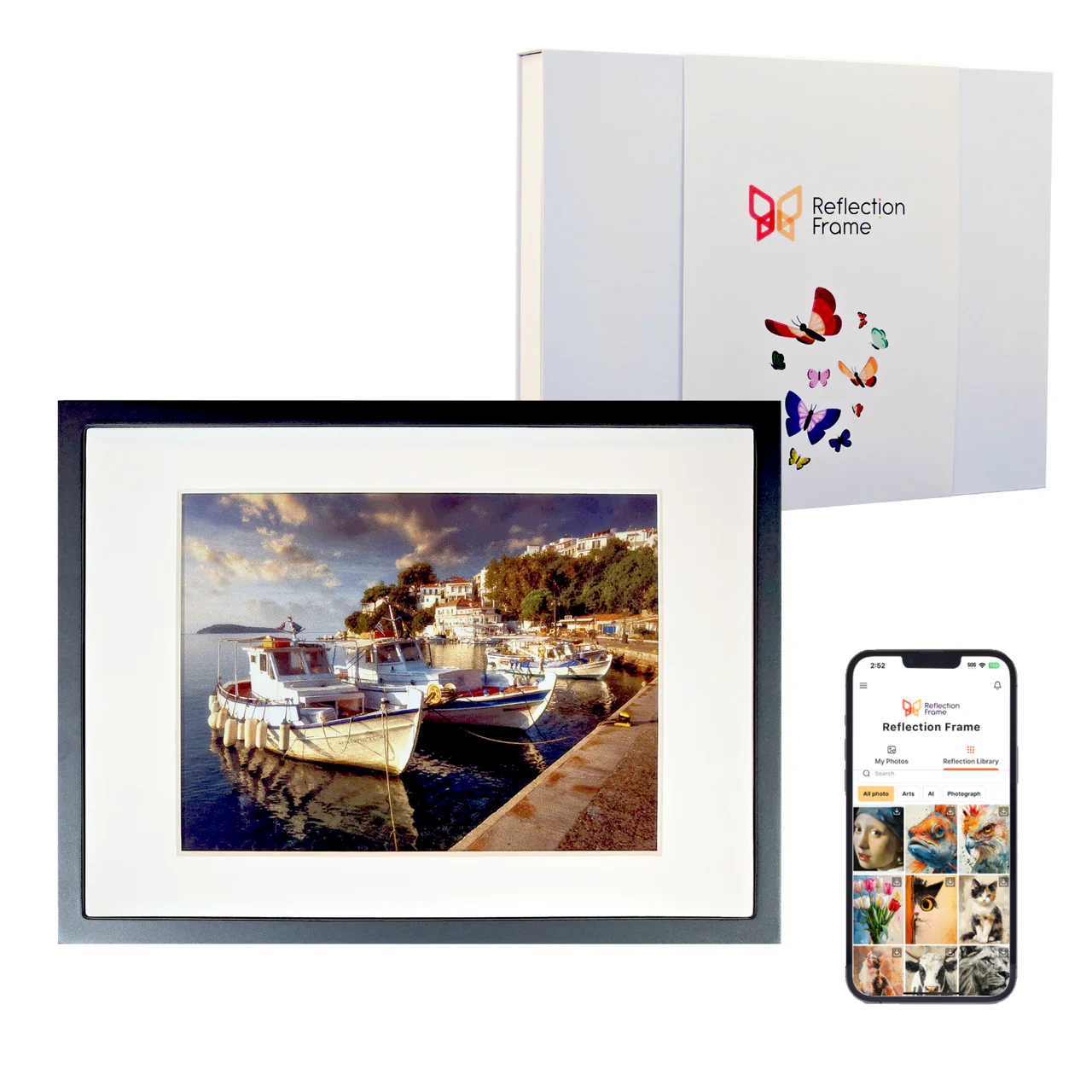 Juodas skaitmeninis nuotraukų rėmelis