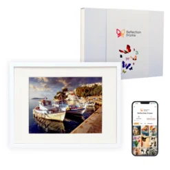 Baltas skaitmeninis nuotraukų rėmelis